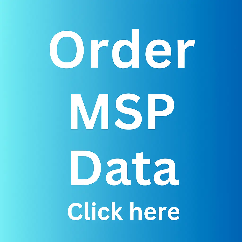Order MSP Data